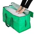thumbnail image 4 of Unique Bargains 1 Pack Clothes Storage Bags Moving Bags Green 27*14*15in, 4 of 7