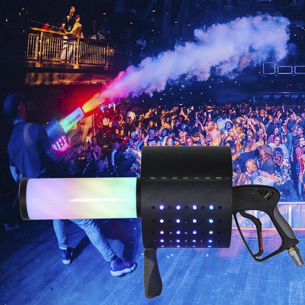Anqidi LED CO2 Confetti Gun, 20W 7 Colors Stage Effect Handheld CO2