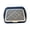 Navy blue-L, variant on Indoor Dog Potty Urinal Tray With Post For Male Dogs Easy To Clean Plastic Training Tray