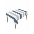 thumbnail image 2 of Blue Gray Striped Tablecloth Rectangle Table Cloth 60x84, Waterproof Outdoor Table Cloth Covers Decorative Table Protector, Farmhouse Stripe Art Washable Table Cover for Kitchen Dinning Party, 2 of 8