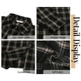 thumbnail image 5 of Fantaslook Plaid Flannel Shirts for Women Oversized Long Sleeve Button Down Shirts Blouses Tops, 5 of 9