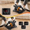 thumbnail image 6 of Under Desk Elliptical Machine, Electric Elliptical  Machine w/Remote & 12 Speeds Level, Manual & Auto Mode, Elliptical Traier for Seniors Seated Pedal Exerciser for  Office, 6 of 6