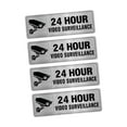 thumbnail image 3 of 4 señales de videovigilancia las 24 horas, señales de monitoreo, autoadhesivas de cámara de seguridad para hogar, de entrada para todas las, 3 of 8