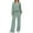 Green, variant on Gkeoshab Silk Pajamas for Men Sets For Women 2 Piece Outfits 2026 Long Sleeve Pajamas Button Up Top Wide Leg Pants Tracksuit With Pockets Sleepdress