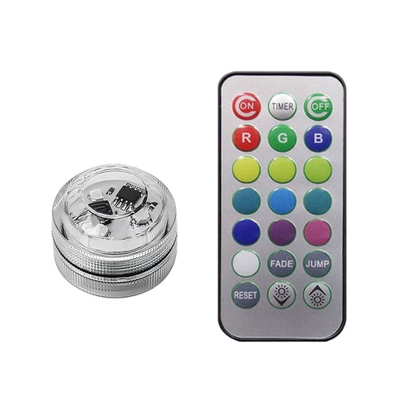 Wosthever Adhesivo inalámbrico LED Luz interior del coche Control remoto Auto Techo Pie Lámpara luminosa impermeable para la decoración 1 Type2 NO2