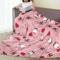 thumbnail image 6 of Fuzoiu Gnome With Heart Print Ultra-Soft Micro Fleece Blanket,All Seasons Flannel Throw, Lightweight Blanket for Bed, Sofa, Couch, Movie Night, Camping, and Travel-60"x50", 6 of 7