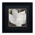 thumbnail image 2 of Trademark Fine Art "Fleurs Blanc II" Canvas Art by Color Bakery Black Matte, Black Frame, 2 of 4