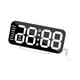 thumbnail image 4 of Reloj despertador digital de noche con 3 niveles de brillo y decoración multifuncional. Marco blanco, 4 of 9