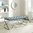 thumbnail image 5 of Modway Intersperse Bench in Sea Blue, 5 of 5