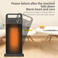 thumbnail image 2 of Calentador Calentador 2000W Space Quiet Warmer Machine para el dormitorio de la oficina en el hogar (UE) Negro, 2 of 5