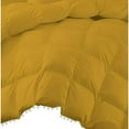 thumbnail image 3 of DNG Creations 1 Piece Pom Pom Box Design Comforter 550 GSM All Season White Vintage Pom-Pom Fringe ( Full/Queen Size ) 100% Egyptian Cotton, Solid Gold Colour, 3 of 5