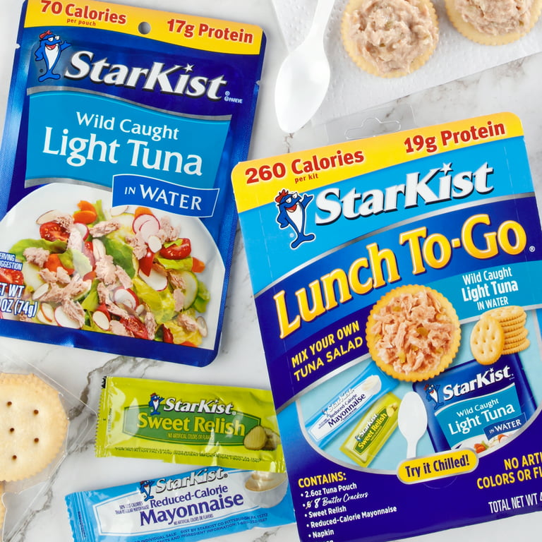StarKist Lunch to-Go Chunk Light Tuna in Water, Mix Your Own Tuna Salad,  4.1 oz Box