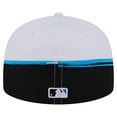 thumbnail image 4 of Men's New Era  Black/White Miami Marlins Paint Stroke 59FIFTY-Fitted Hat, 4 of 5