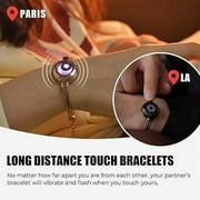 TOTWOO Long Distance Touch Bracelets for Couples, Long Distance Relationship Gifts for Girlfriend
