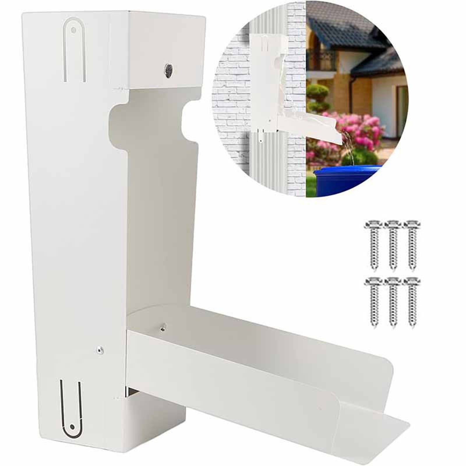 Metal Rainwater Collector for 3*4 Inch Downpipe Easy to Install for Water Reuse and Saving