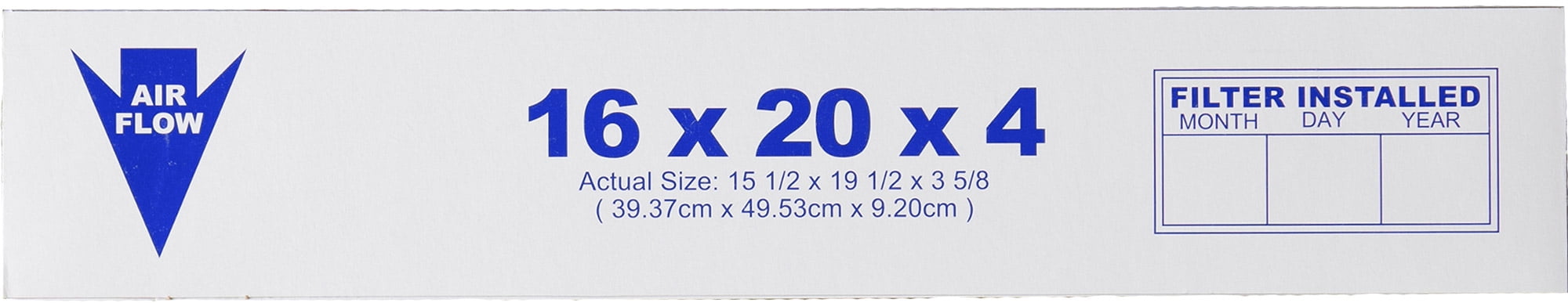 Photo 1 of 16x20x4 (3 5/8) Pleated Air Filters MERV 15 Qty 1