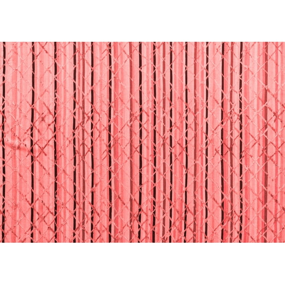 Ahgly Company Indoor Rectangle Abstract Red Modern Area Rugs, 4' x 6'