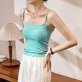 thumbnail image 3 of Dagugfen Tank Tops for Women Spaghetti Strap Cami Sleeveless Slim Fitted Casual Comfy Undershirts Solid Color, 3 of 9