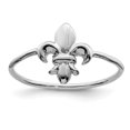 thumbnail image 1 of 925 Sterling Silver Fleur De Lis Flower Ring, 1 of 7