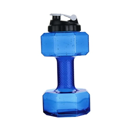 

Reduced！2.2L Multifunctional PP Outdoor Portable For Fitness Dumbbell Shape Water Bottle