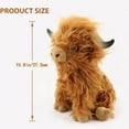 thumbnail image 4 of AIMEDYOU Cute Highland Cow Plush, Stuffed Animal, Cute Simulation Long Hair Cow, Pillow, Perfect For Halloween Decoration Christmas Decoration, Christmas Gift, 4 of 8