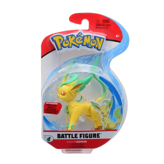 Pokemon Battle Figure - 3 inch Leafeon - Articulated - Authentic Details