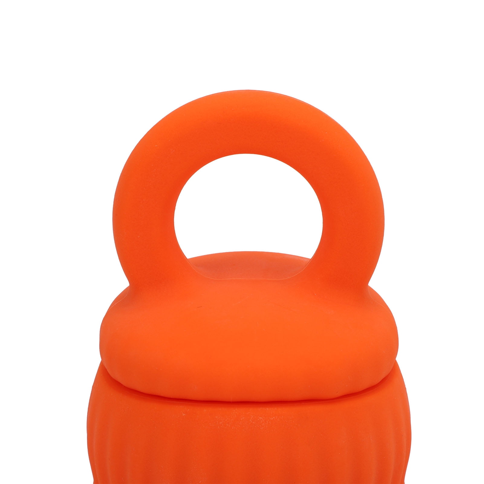 YAHHU Interactive Dog Slow Feeder Toy Orange Silicone Treat Dispenser Prevent Digestive Problems Reduce Anxiety Stress for Pets (6.69 inches / 17 cm)