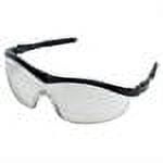 MCR Safety ST1 Series Safety Glasses, Non-Slip Temple Grips, I/O Clear Mirror, O