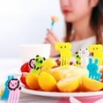 thumbnail image 2 of TidBay 1 Set Fruit Fork Non-breakable Non-slip Anti-scratch Decorative Adorable Creative Cartoon Kid Animal Cute Bento Fork Home Supply, 2 of 7