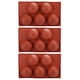 thumbnail image 1 of Molde para hornear, herramientas de cocina de molde de pastel de silicona semiesférico de 3 piezas construidas para el futuro, 1 of 8