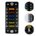 thumbnail image 2 of Car Plastic Fuse Box 6 Ways Flame Retardant Fuse Holder with Double Fuses, 2 of 9