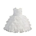thumbnail image 3 of TAIAOJING Girls Bow Layered Lace Birthday Party Pageant Dress Toddler Flower Girl Wedding Bridesmaid Prom Gowns Cute 5-6Y, 3 of 9