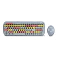 thumbnail image 1 of Kit de Teclado y Mouse Inalámbrico Redlemon Diseño Retro Vintage USB, 1 of 8