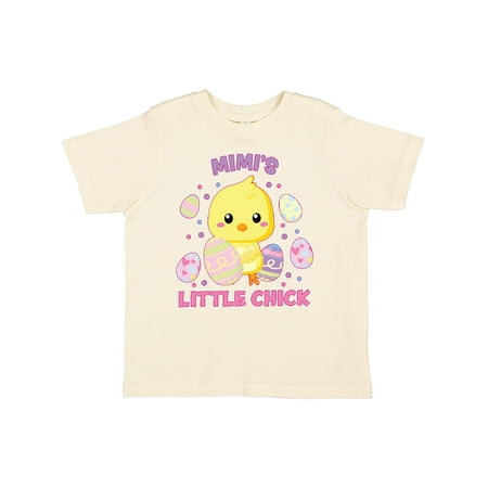 

Inktastic Mimi s Little Chick Cute Easter Chick with Colorful Eggs Gift Toddler Boy or Toddler Girl T-Shirt
