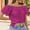 Purple, variant on Vivianyn HD Women's Off Shoulder Peasant Blouse, Ruffle Short Sleeve Loose Fit Casual Summer Top,Blue,Size S-XXL