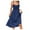 Blue, variant on Sngxgn Dress for Women Long Satin Slip Dress Chemise Soft V Neck(,S)