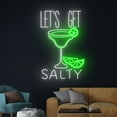 thumbnail image 3 of Handmadetneonsign Let's Get Salty Margarita Neon Sign, Margaritas LED Light, Salty Margarita Neon, 3 of 5