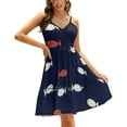 thumbnail image 1 of Fish With A Twist Sweetheart Knot Flared Dress Fashion Design Large Size Loose Dress Fish Pattern l Sea Beach, 1 of 5