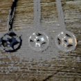 thumbnail image 2 of Cadena cruzada Yashi de plata dorada y negra Acero inoxidable modelo 24698, 2 of 4
