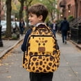 thumbnail image 6 of FKELYI Cartoon Giraffe Print Schoolbag for Kids Backpack with Multi-Pockets for Elementary Student 17 Inch School Bookbag for Boys Casual Daypack Spacious Rucksack Travel Bag, 6 of 7