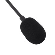 M Buder Replacement Game Mic 3.5mm Plug Omni Directional Detachable Flexible Headset Microphone Compatible with Kingston HyperX Cloud, Cloud X, Cloud II Wired Headset (14.00 x 7.00 x 3.00 inches)