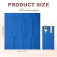 thumbnail image 2 of 100 Pcs Servilletas Desechables con Sensación de Lino y Bolsillos para Cubiertos Incorporados, Servilletas de Papel para Cuchillo y Tenedor Azules, 2 of 6