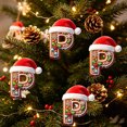 thumbnail image 3 of 26 Letters Christmas Tree Hanging Ornaments, Personalized Pendants for Holiday Decor, 3 of 7