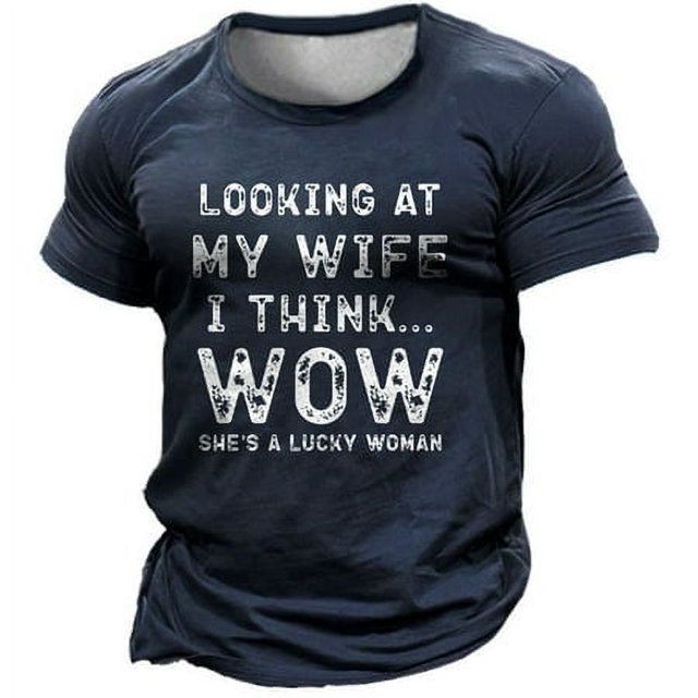 WEAIXIMIUNG T-Shirts pour Hommes Pack T-Shirt d'Été à Manches Courtes Col Rond Imitation Rue Hipster Ample Imprimé T-Shirt à Manches Courtes