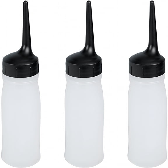 ACDANC Hair Dyeing Bottle Applicator Set - 3 Transparent Bottles
