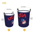 thumbnail image 3 of Picia Gnome 4th of July Large Laundry Basket, Waterproof, Freestanding Laundry Hamper, Collapsible Tall Clothes Hamper with Extended Handles-Small, 3 of 8