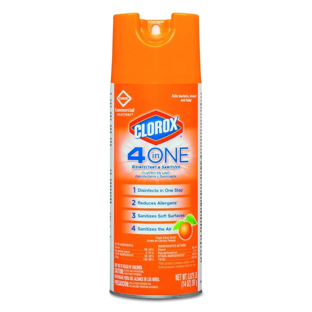 Desinfectante y desinfectante Clorox 31043CT Citrus 4 en uno, 414 ml