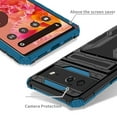 thumbnail image 5 of for Google Pixel 6a Wallet Case, with Credit Card Holder Stand Kickstand Slim Rugged Shockproof Heavy Duty Defender Armor Military Grade Protective Case for Google Pixel 6a,Blue, 5 of 9