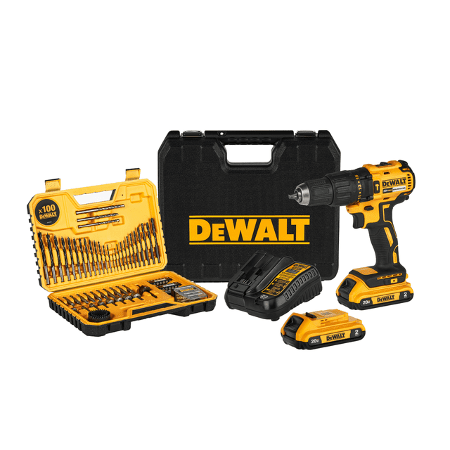 Rotomartillo Inalámbrico 20V MAX Con 100 Accesorios DEWALT