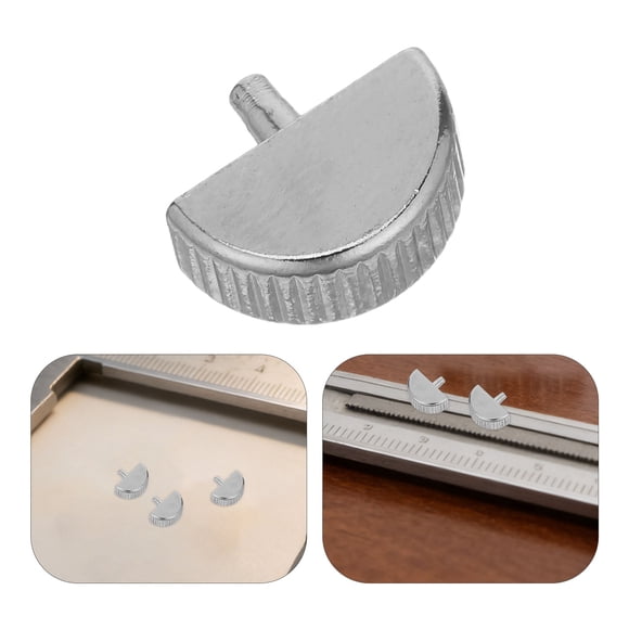 BESTYASH 4Ud Pomo De Para Calibrador Vernier Mango De Metal Plateado
